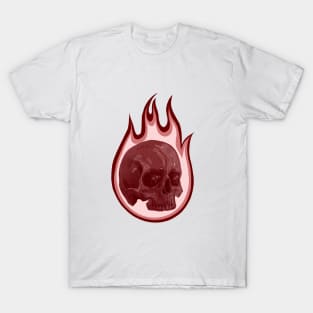 flaming skull T-Shirt